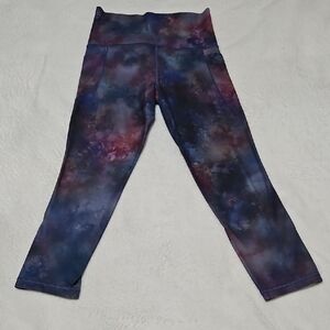 Athleta Artistic Design Multi-colored Leggings